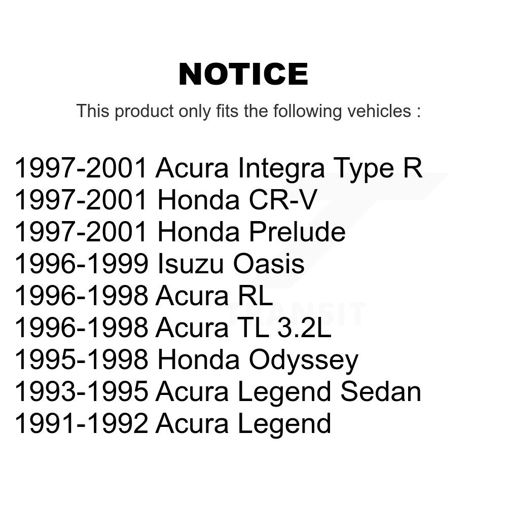 [Front] Rotor de frein à disque avant pour Honda CR-V Acura Prelude Integra Odyssey TL Légende RL