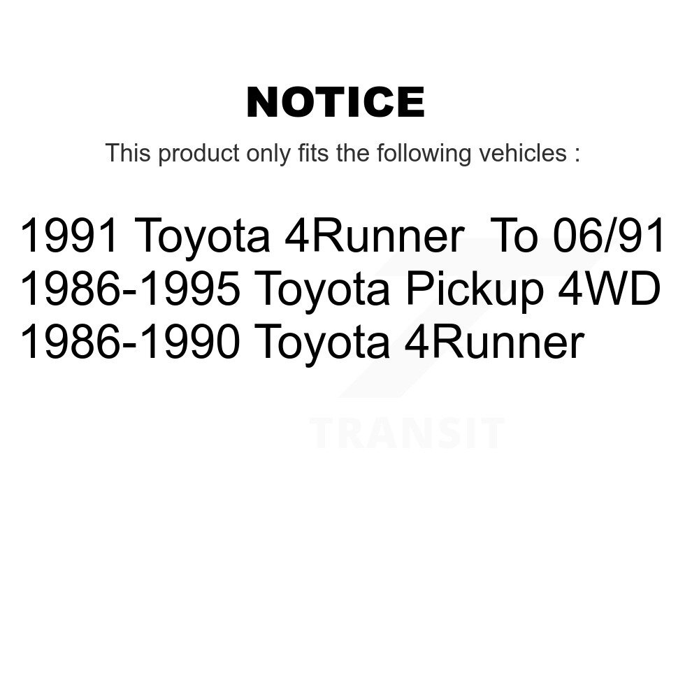 [Front] Rotor de frein à disque avant pour Toyota Pickup 4Runner 8-96049