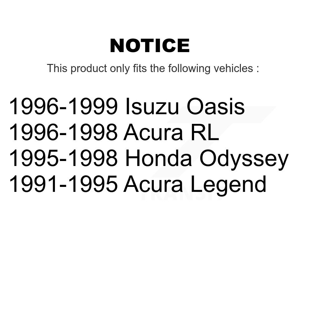[Arrière] Rotor de frein à disque arrière pour Honda Odyssey Acura Légende RL Isuzu Oasis 8-96178