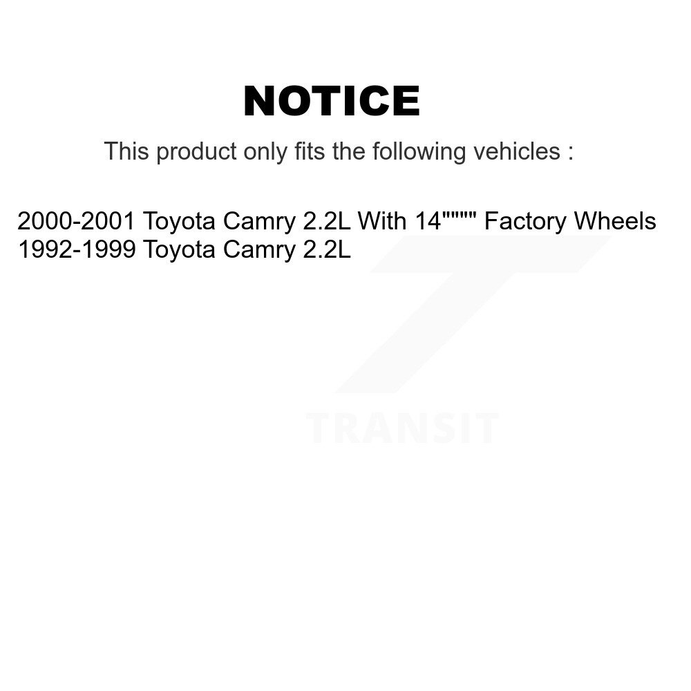 [Front] Rotor de frein à disque avant pour Toyota Camry 2.2L 8-96219