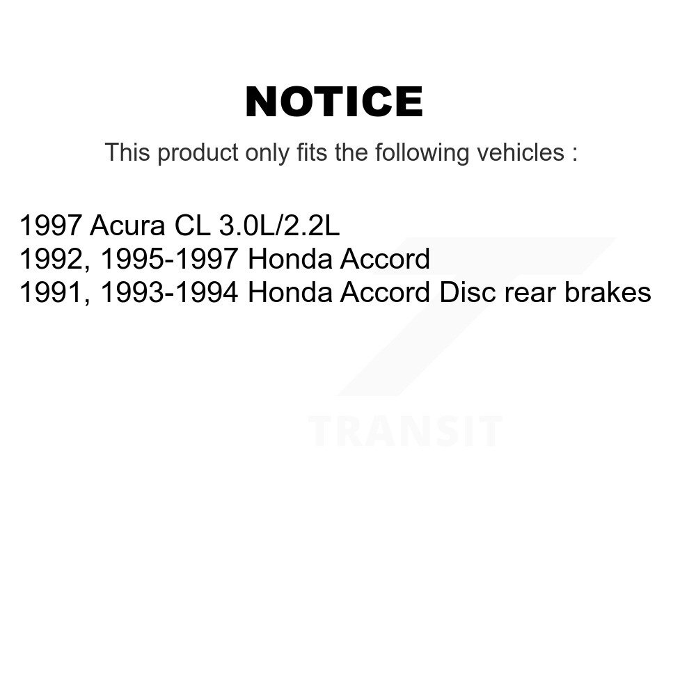 [Arrière] Rotor de frein à disque arrière pour Honda Accord Acura CL 8-96369