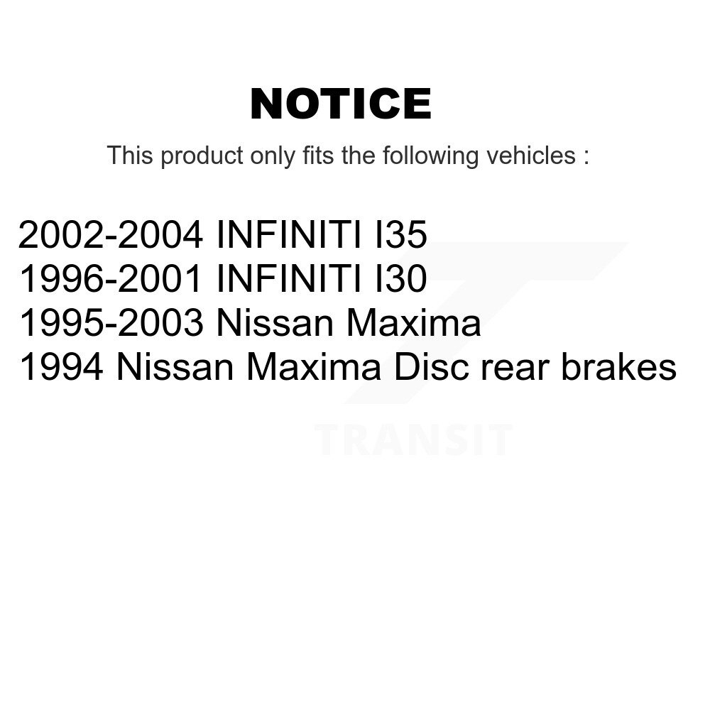 [Arrière] Rotor de frein à disque arrière pour Nissan Maxima INFINITI I30 I35 8-96511