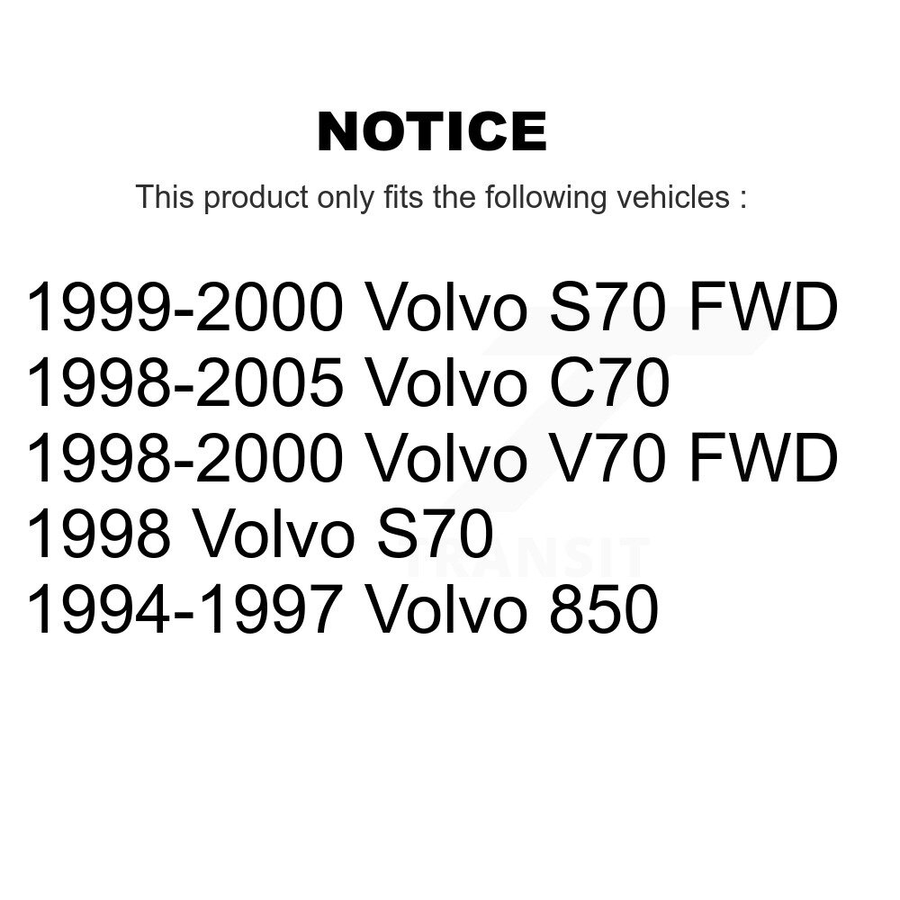[Arrière] Rotor de frein à disque arrière pour Volvo S70 850 V70 C70 8-96515