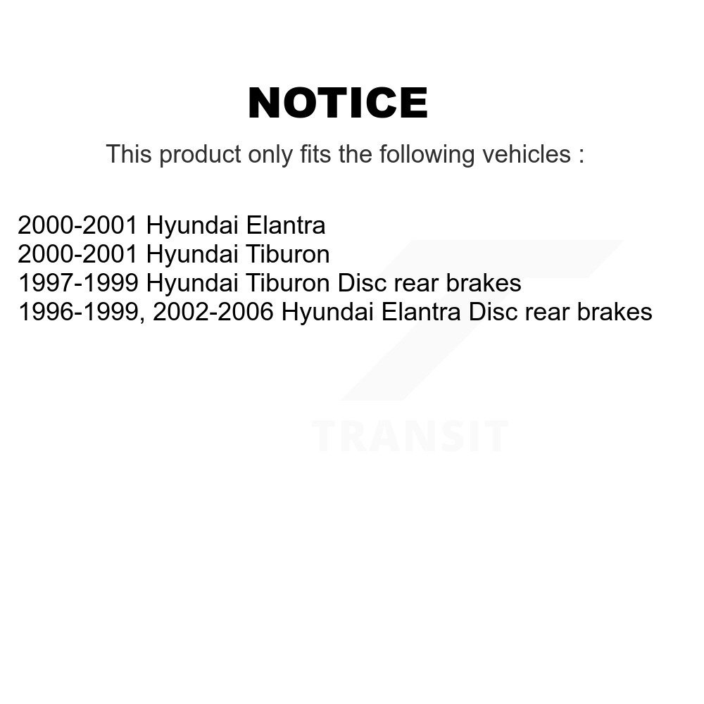 [Arrière] Rotor de frein à disque arrière pour Hyundai Elantra Tiburon 8-96617