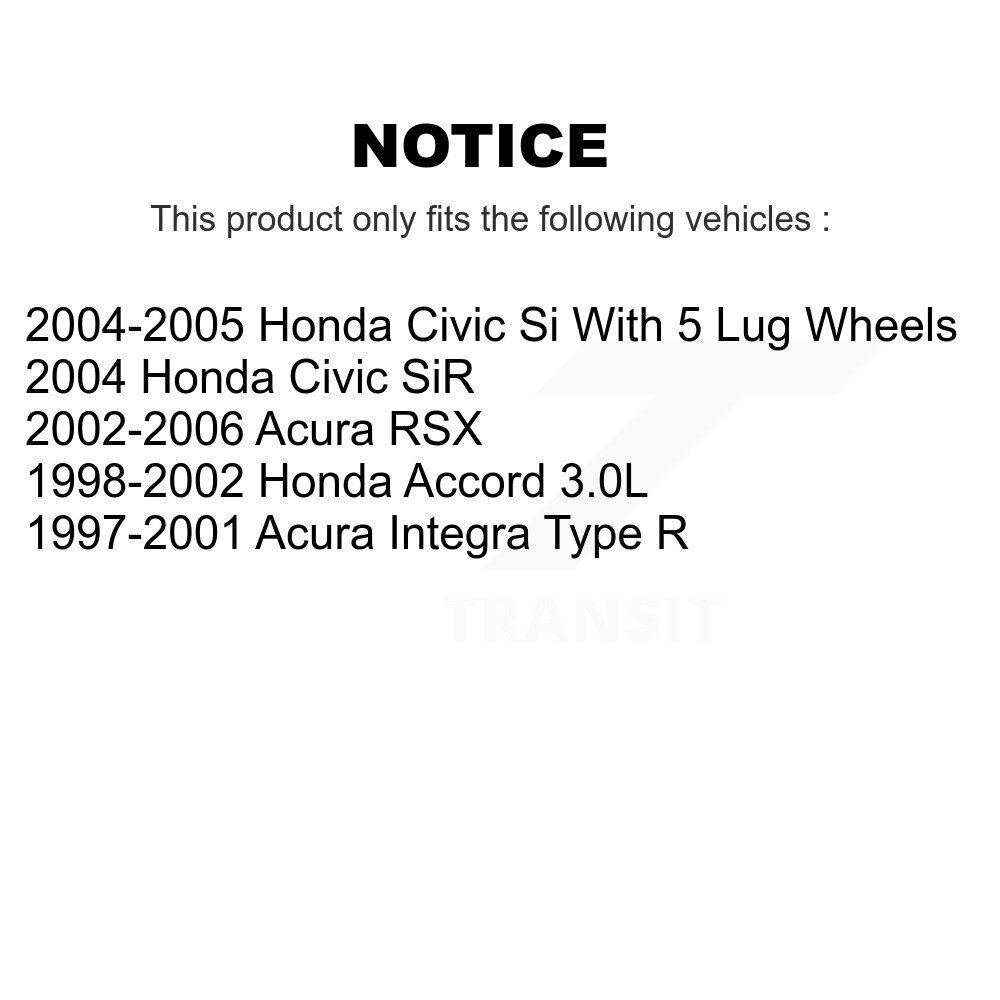 [Arrière] Rotor de frein à disque arrière pour Honda Civic Accord Acura RSX Integra 8-96710