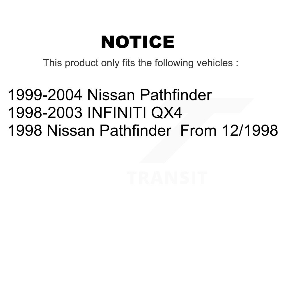 [Front] Rotor de frein à disque avant pour Nissan Pathfinder INFINITI QX4 8-96720