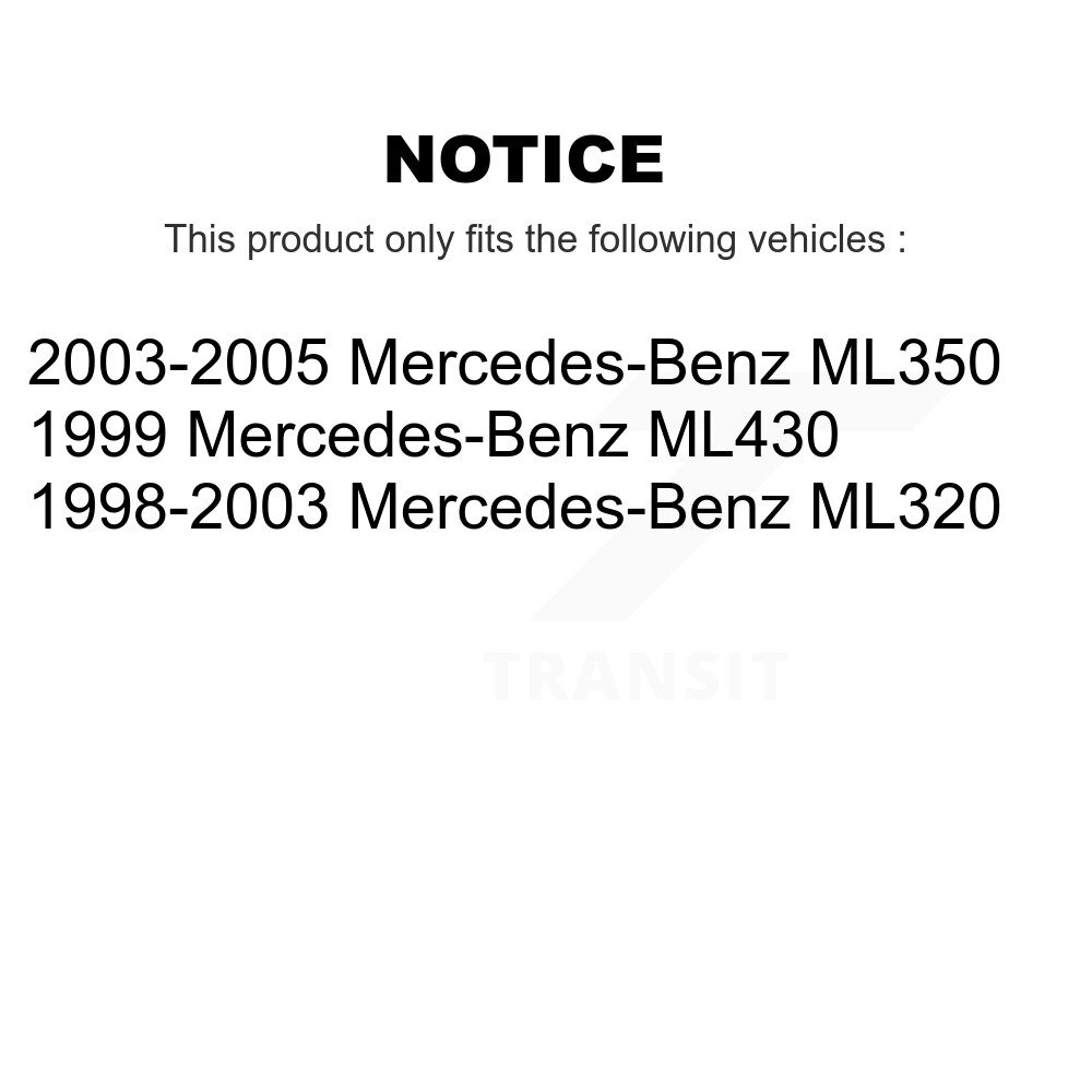 [Arrière] Rotor de frein à disque arrière pour Mercedes-Benz ML320 ML350 ML430 8-96788