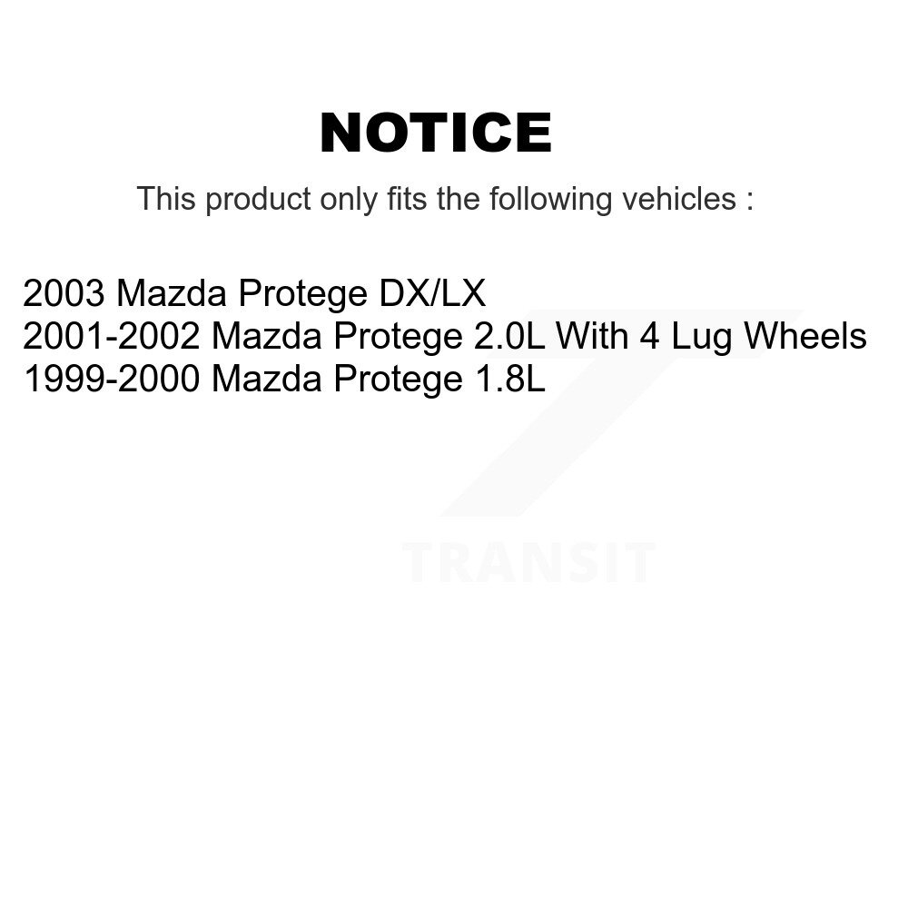 [Front] Rotor de frein à disque avant pour Mazda Protege 8-96818