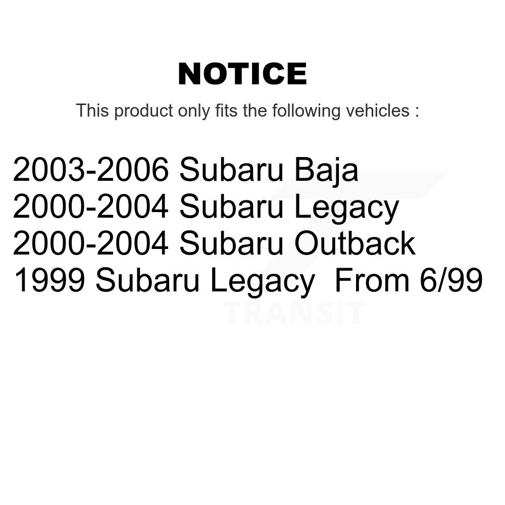 [Arrière] Rotor de frein à disque arrière pour Subaru Outback Legacy Baja 8-96937
