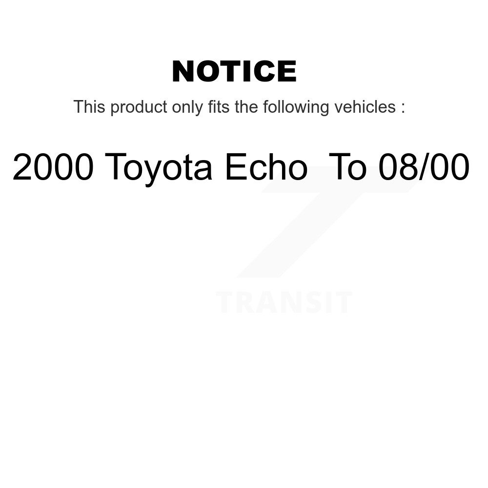 [Front] Rotor de frein à disque avant pour Toyota Echo 2000 au 08 00 8-96986