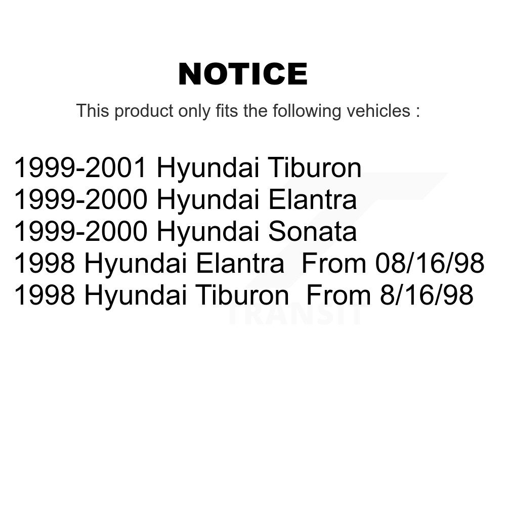 [Front] Rotor de frein à disque avant pour Hyundai Tiburon Elantra Sonata 8-96989