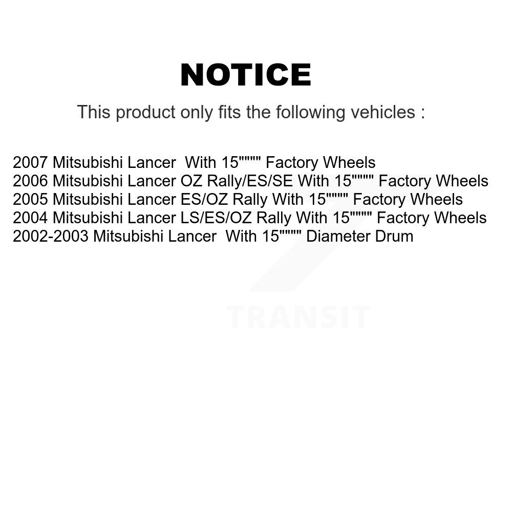 [Arrière] Tambour de frein arrière pour Mitsubishi Lancer 8-9738