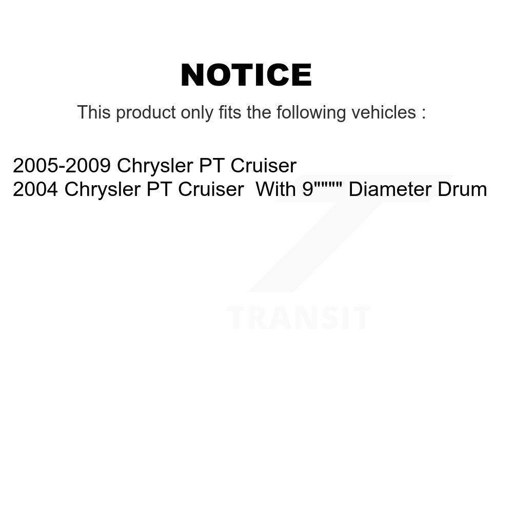[Arrière] Tambour de frein arrière pour Chrysler PT Cruiser 8-9760