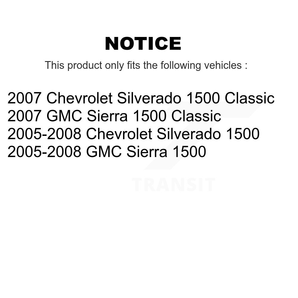 [Arrière] Tambour de frein arrière pour Chevrolet GMC Silverado 1500 Sierra Classic 8-9764