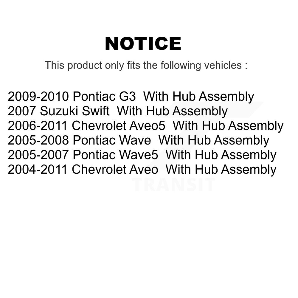 [Arrière] Tambour de frein arrière pour Chevrolet Aveo Pontiac Aveo5 Wave G3 Suzuki Swift Wave5