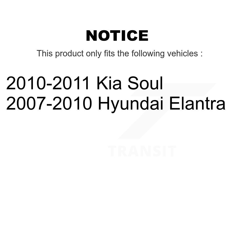 [Arrière] Tambour de frein arrière pour Hyundai Elantra Kia Soul 8-9784