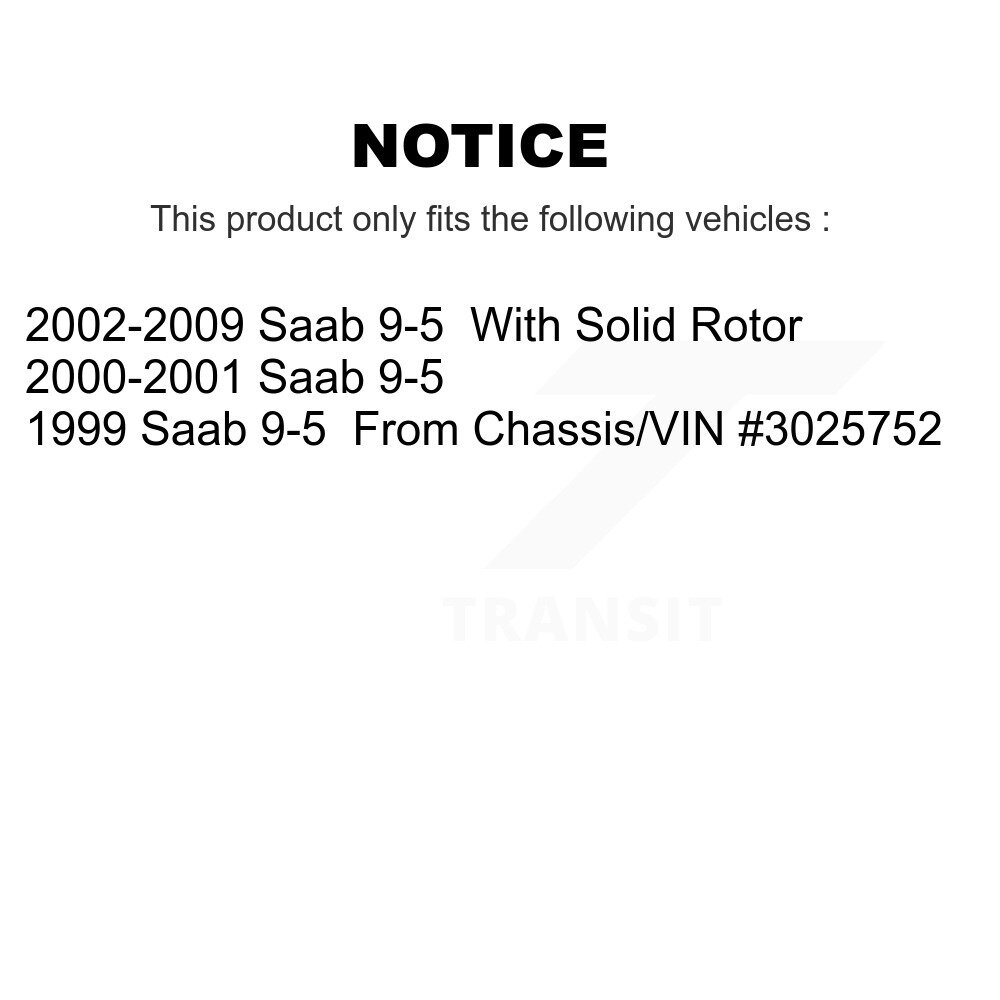 [Arrière] Rotor de frein à disque arrière pour Saab 9-5 8-980058
