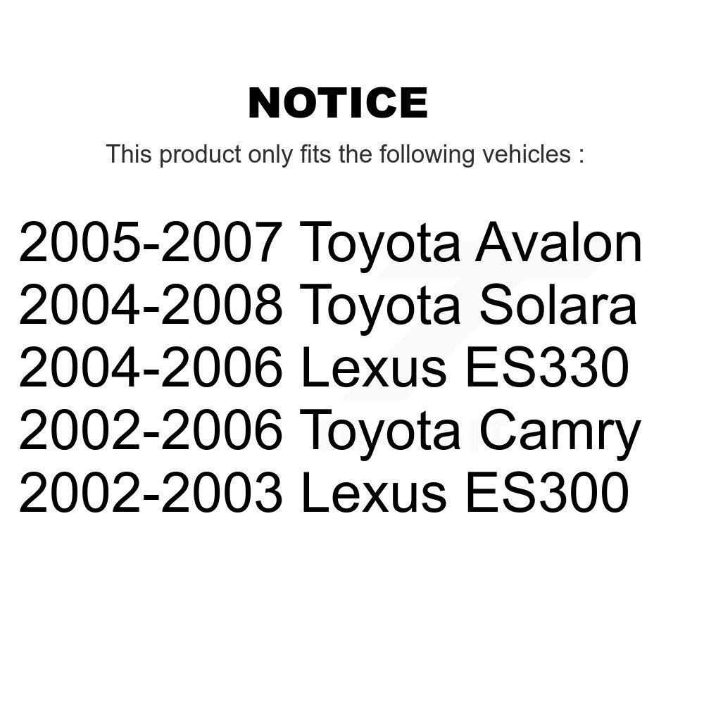 [Arrière] Rotor de frein à disque arrière pour Toyota Camry Lexus Solara ES330 Avalon ES300 8-980076