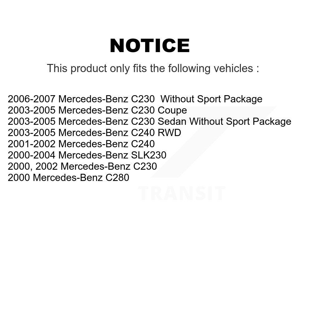 [Front] Rotor de frein à disque avant pour Mercedes-Benz C230 C240 SLK230 C280 8-980101
