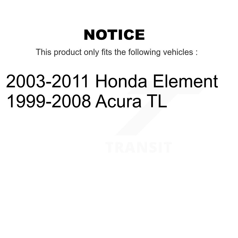 [Arrière] Rotor de frein à disque arrière pour Acura TL Honda Element 8-980151