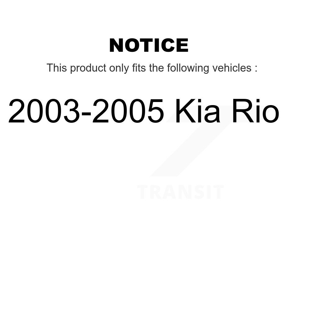 [Front] Rotor de frein à disque avant pour 2003-2005 Kia Rio 8-980241