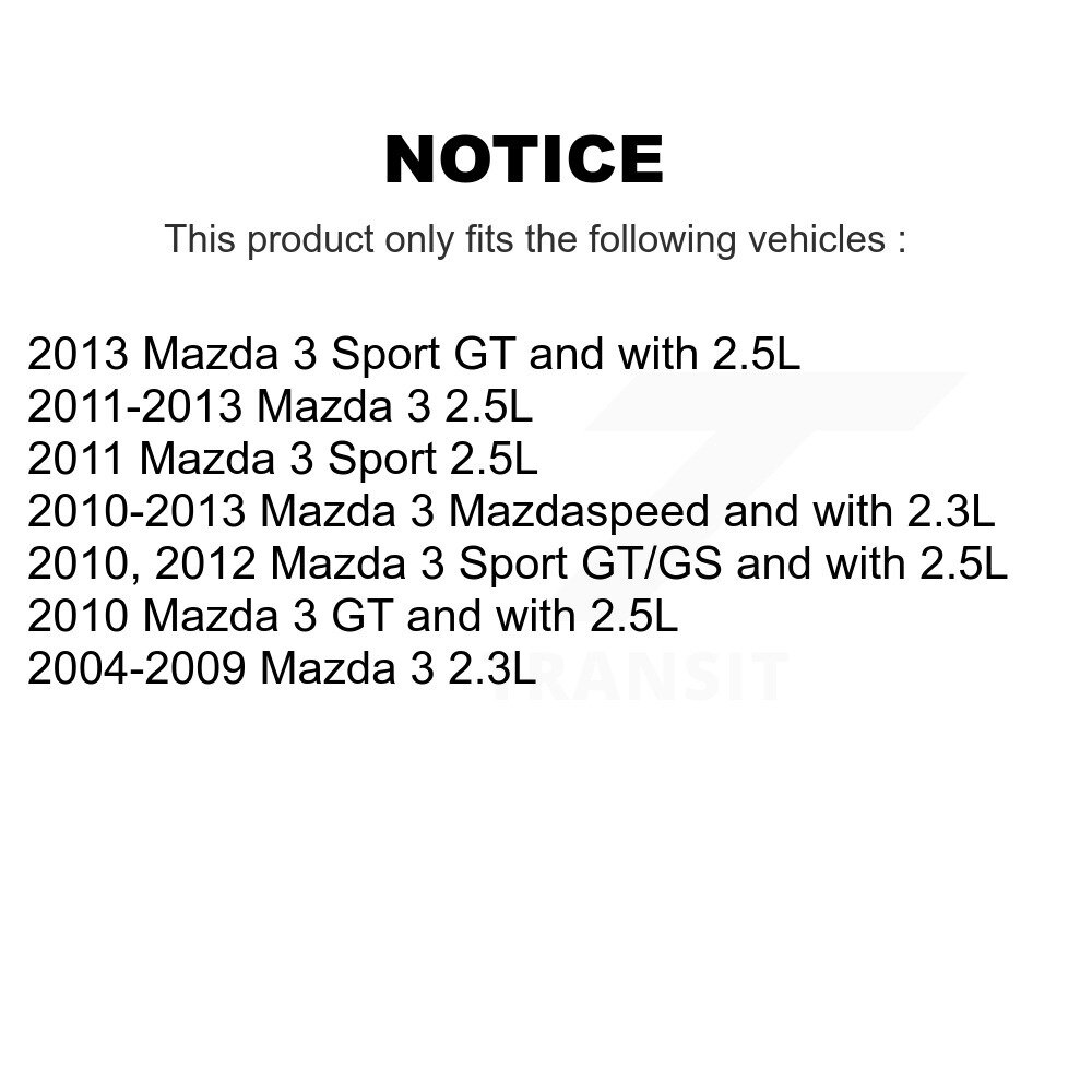 [Arrière] Rotor de frein à disque arrière pour Mazda 3 Sport 8-980287