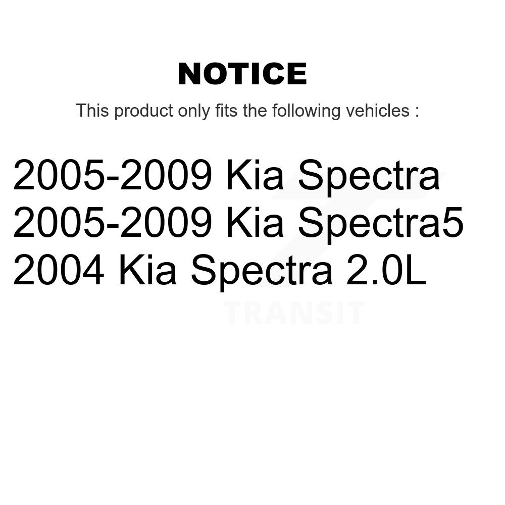 [Front] Rotor de frein à disque avant pour Kia Spectra Spectra5 8-980385