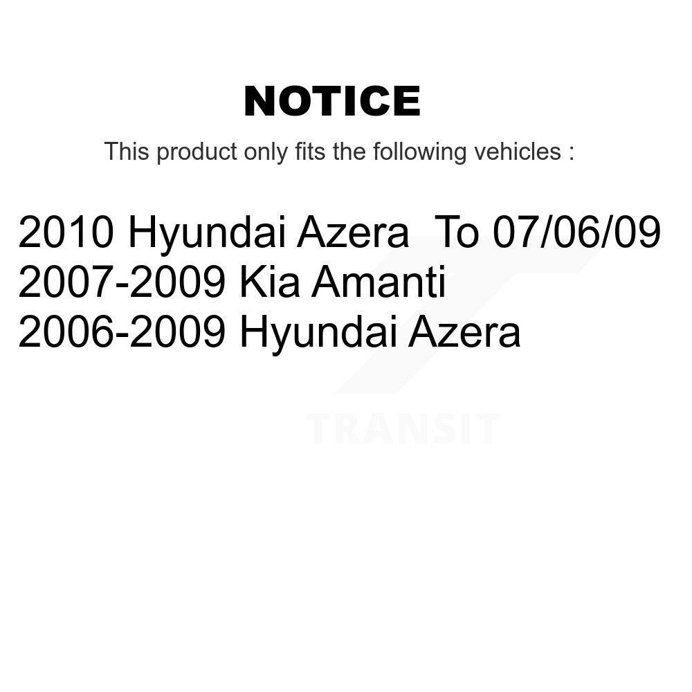 [Arrière] Rotor de frein à disque arrière pour Hyundai Azera Kia Amanti 8-980417