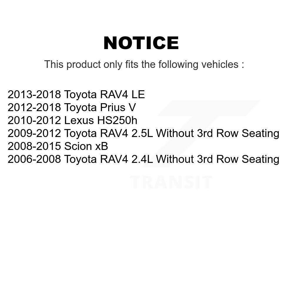 [Front] Rotor de frein à disque avant pour Toyota RAV4 Prius V Scion xB Lexus HS250h 8-980477