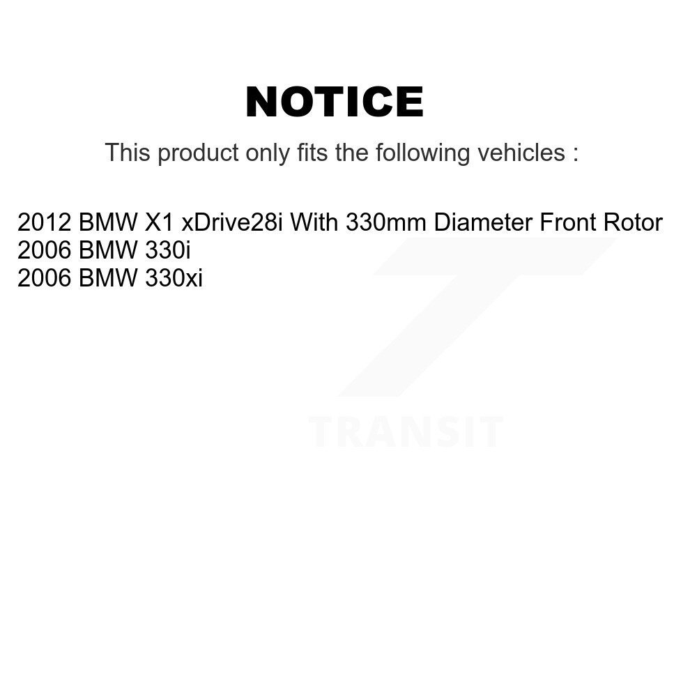 [Front] Rotor de frein à disque avant pour BMW X1 330i 330xi 8-980484