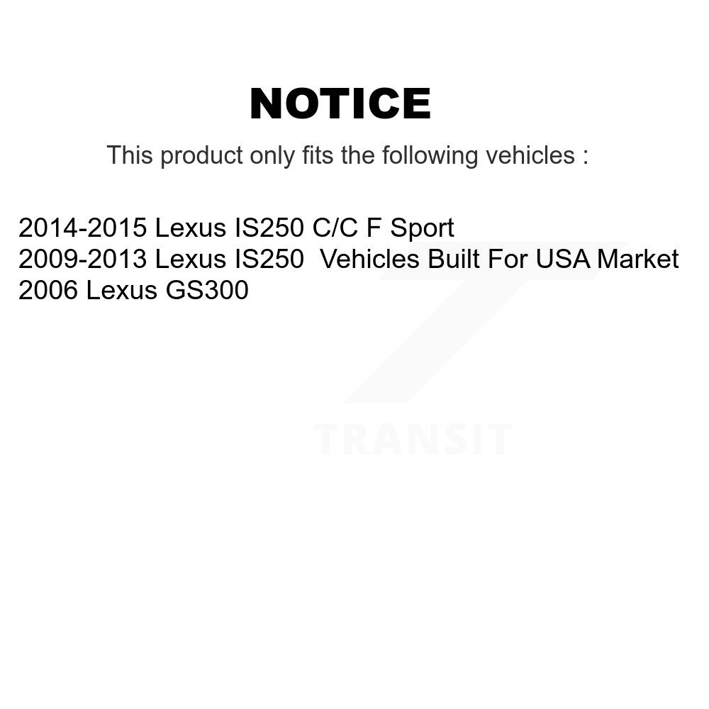 [Front Left] Rotor de frein à disque avant gauche pour Lexus IS250 GS300 8-980486