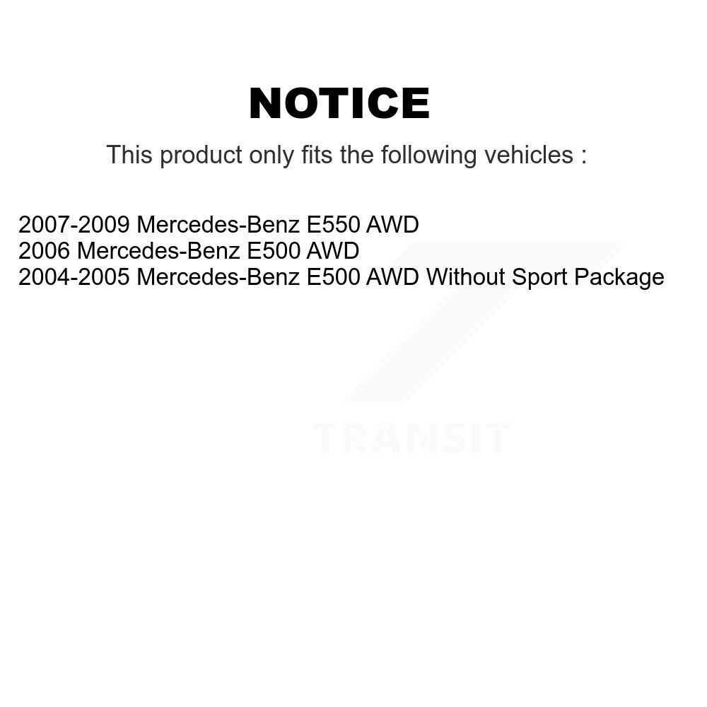 [Front] Rotor de frein à disque avant pour Mercedes-Benz E500 E550 AWD 8-980520