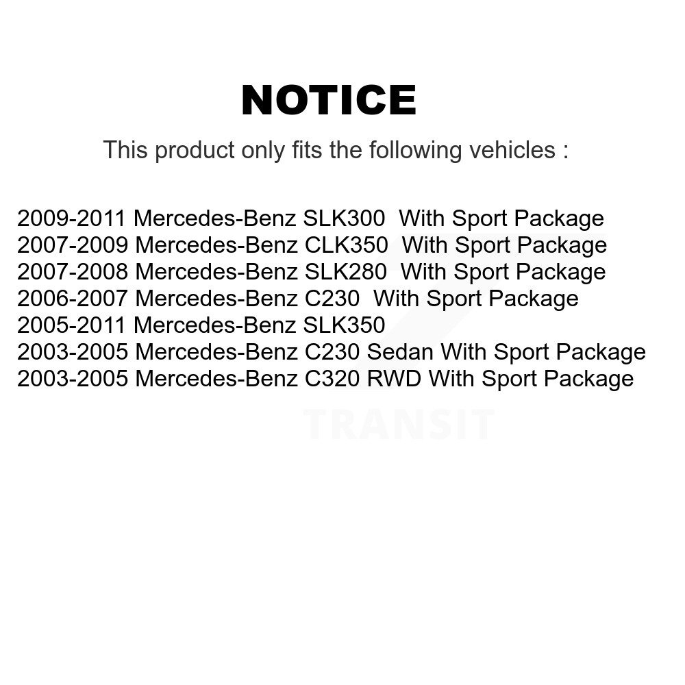 [Front] Rotor de frein à disque avant pour Mercedes-Benz C230 SLK350 CLK350 C320 SLK280 SLK300
