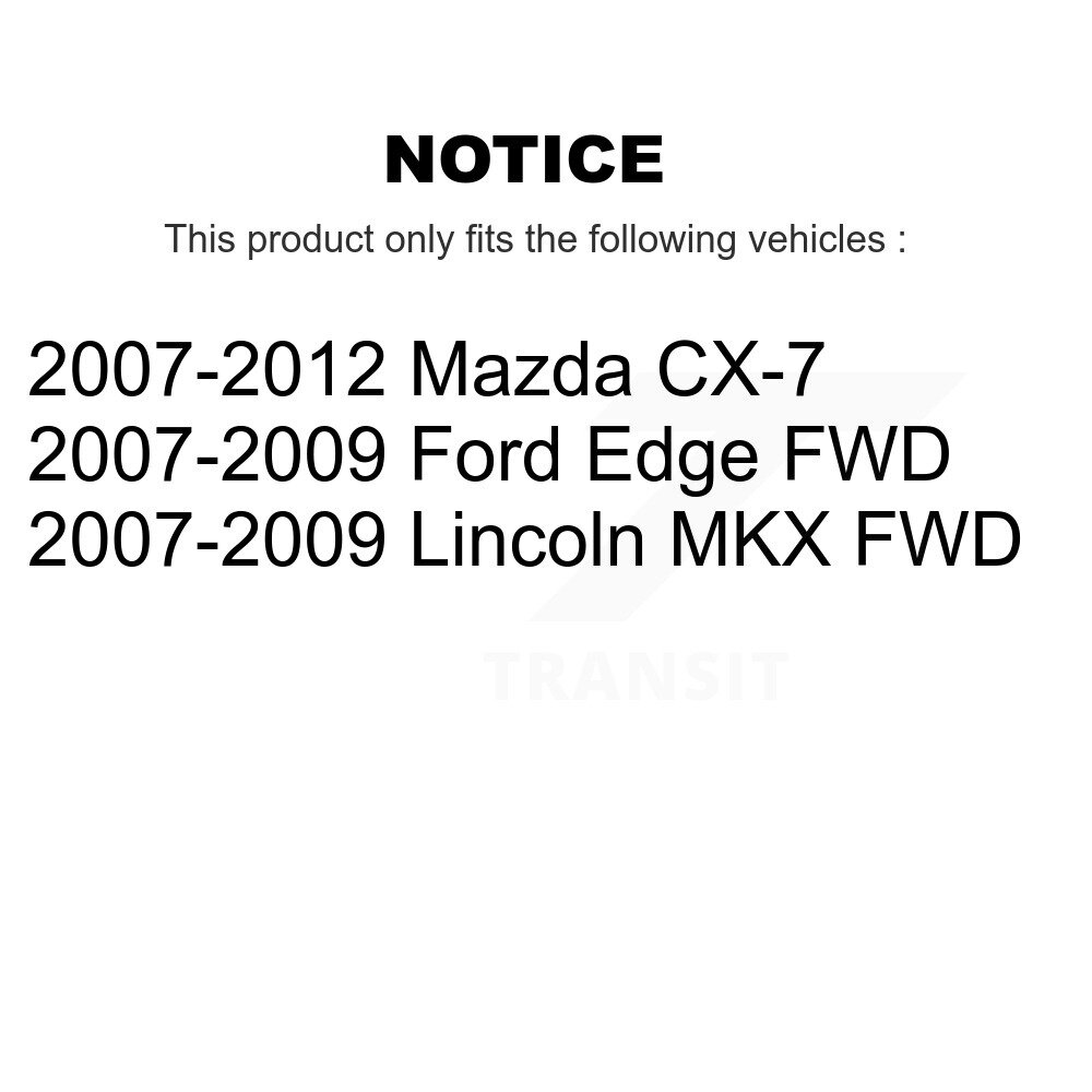 [Front] Rotor de frein à disque avant pour Mazda CX-7 Ford Edge Lincoln MKX 8-980524
