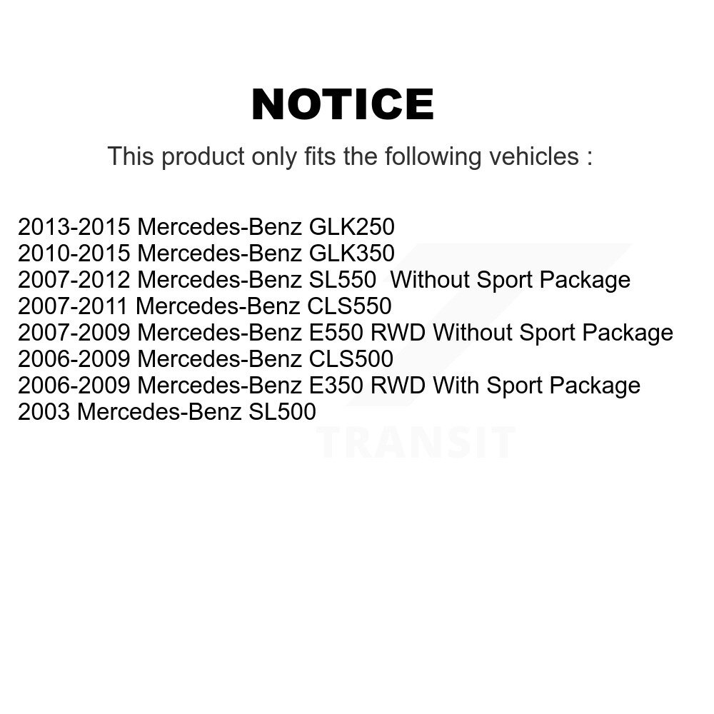 [Front] Rotor de frein à disque avant pour Mercedes-Benz GLK350 GLK250 CLS550 CLS500 E550