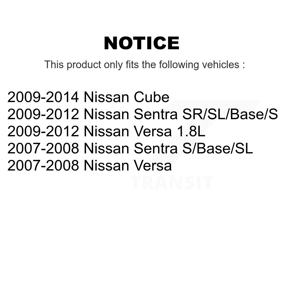 [Front] Rotor de frein à disque avant pour Nissan Versa Sentra Cube 8-980561