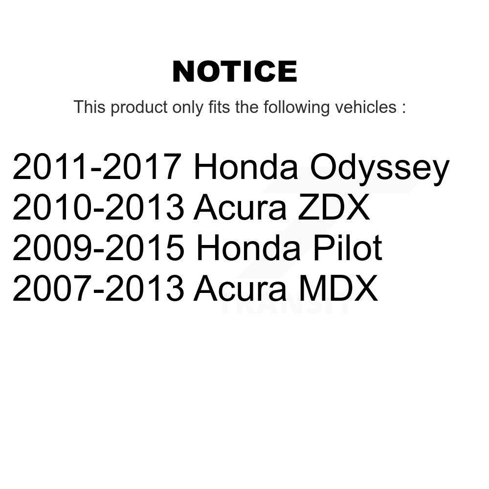 [Arrière] Rotor de frein à disque arrière pour Honda Odyssey Pilot Acura MDX ZDX 8-980567