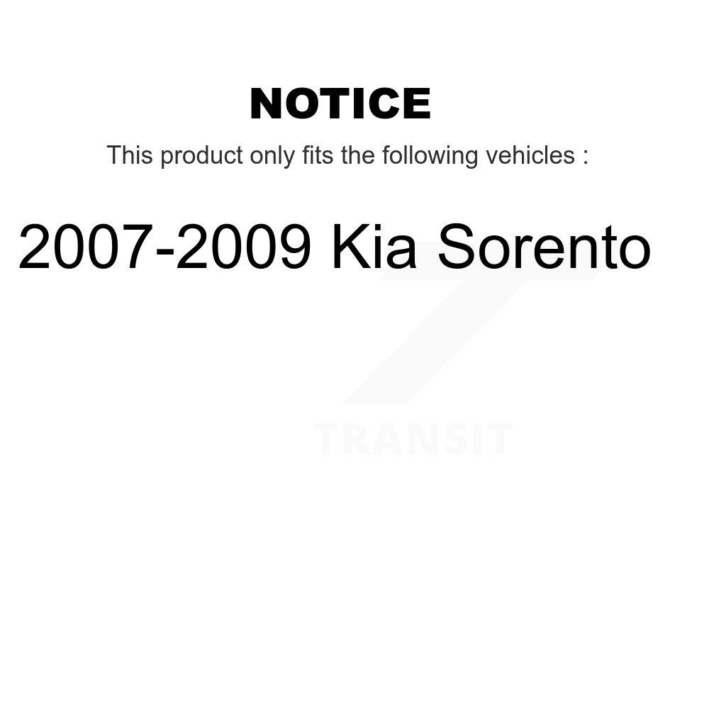 [Front] Rotor de frein à disque avant pour 2007-2009 Kia Sorento 8-980600