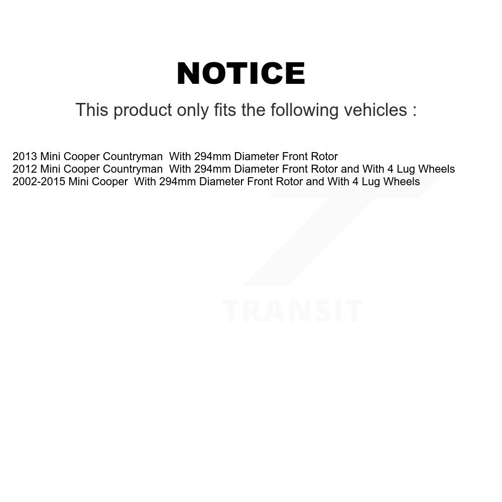 [Front] Rotor de frein à disque avant pour Mini Cooper Countryman 8-980605
