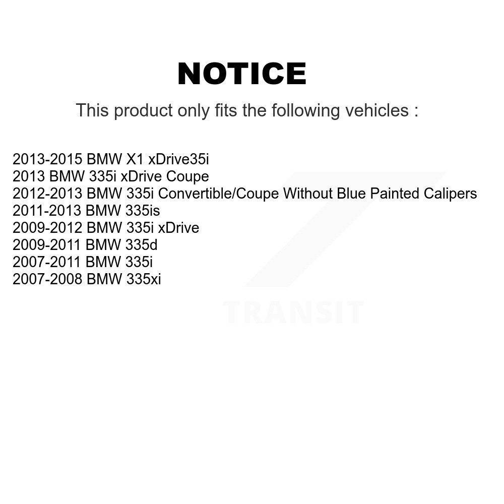 [Front] Rotor de frein à disque avant pour BMW X1 335i xDrive 335xi 335is 335d 8-980650