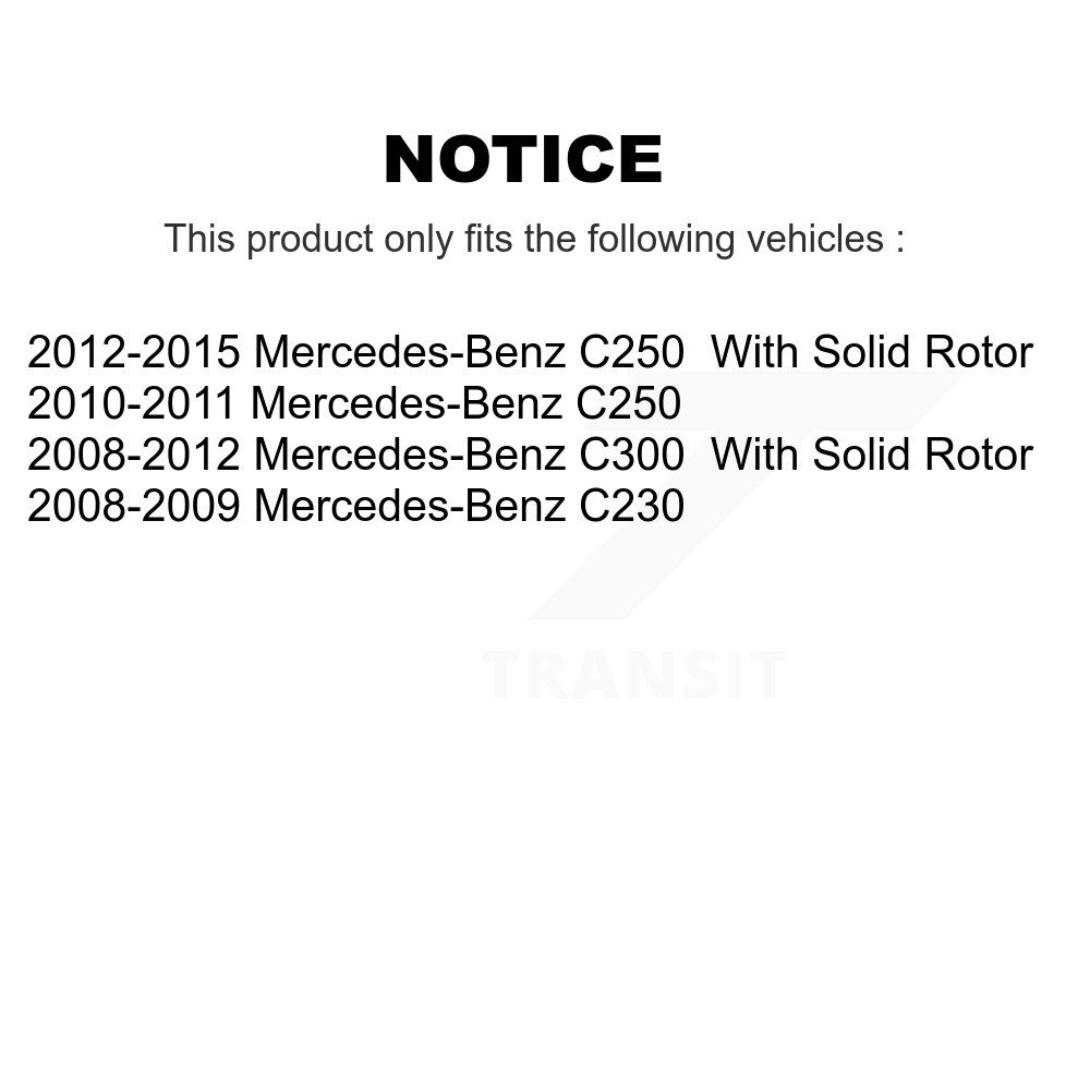 [Arrière] Rotor de frein à disque arrière pour Mercedes-Benz C300 C250 C230 8-980729