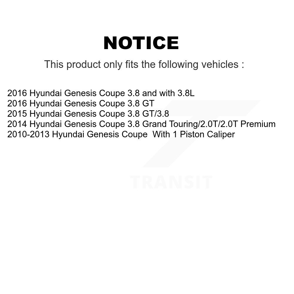 [Arrière] Rotor de frein à disque arrière pour Hyundai Genesis Coupe 8-980773