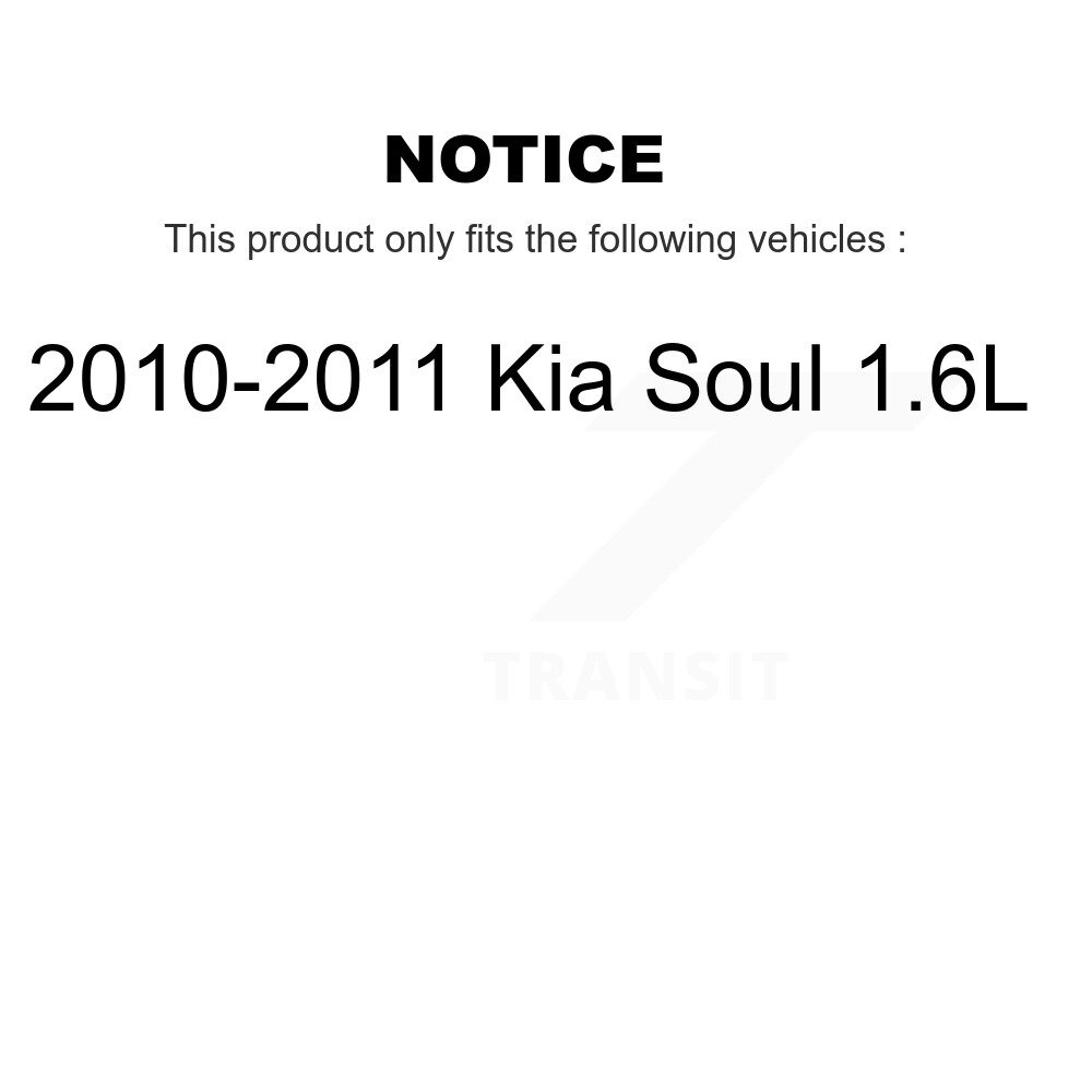 [Front] Rotor de frein à disque avant pour 2010-2011 Kia Soul 1.6L 8-980842