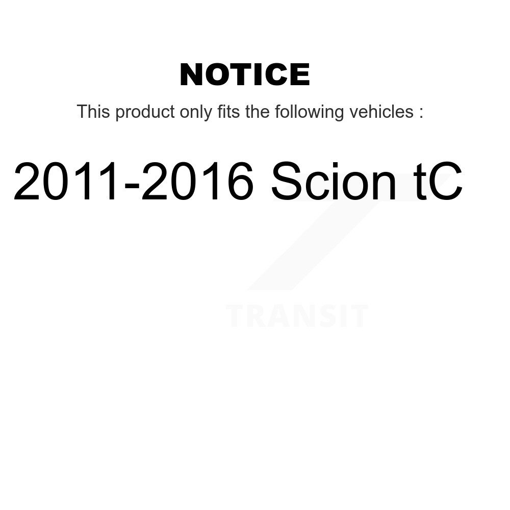 [Arrière] Rotor de frein à disque arrière pour 2011-2016 Scion tC 8-980862