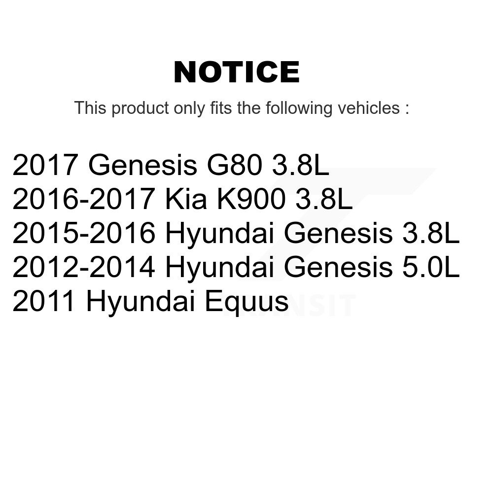 [Front] Rotor de frein à disque avant pour Hyundai Genesis G80 Equus Kia K900 8-980883