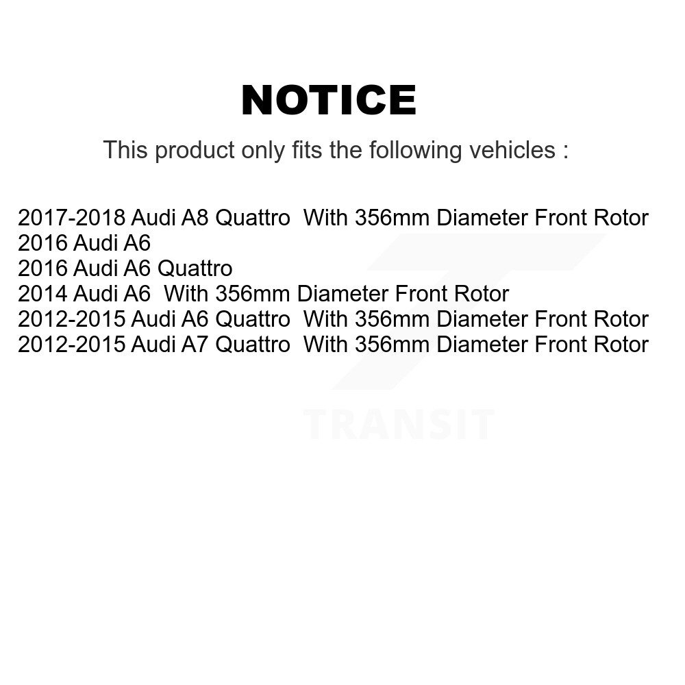 [Front] Rotor de frein à disque avant pour Audi A6 Quattro A7 8-980939