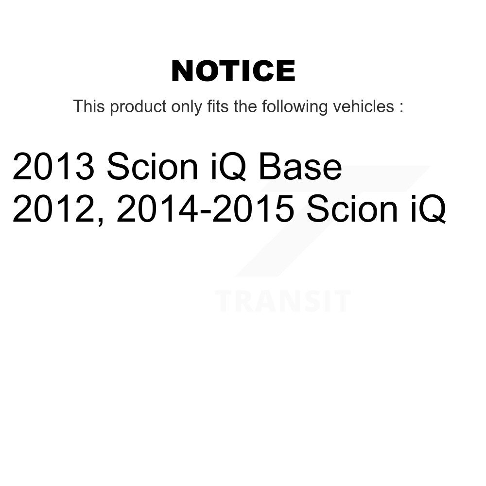 [Front] Rotor de frein à disque avant pour Scion iQ 8-980971