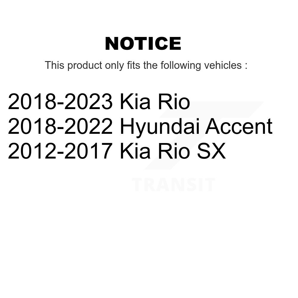 [Front] Disque avant Rotor de frein pour Kia Rio Hyundai Accent 8-980979