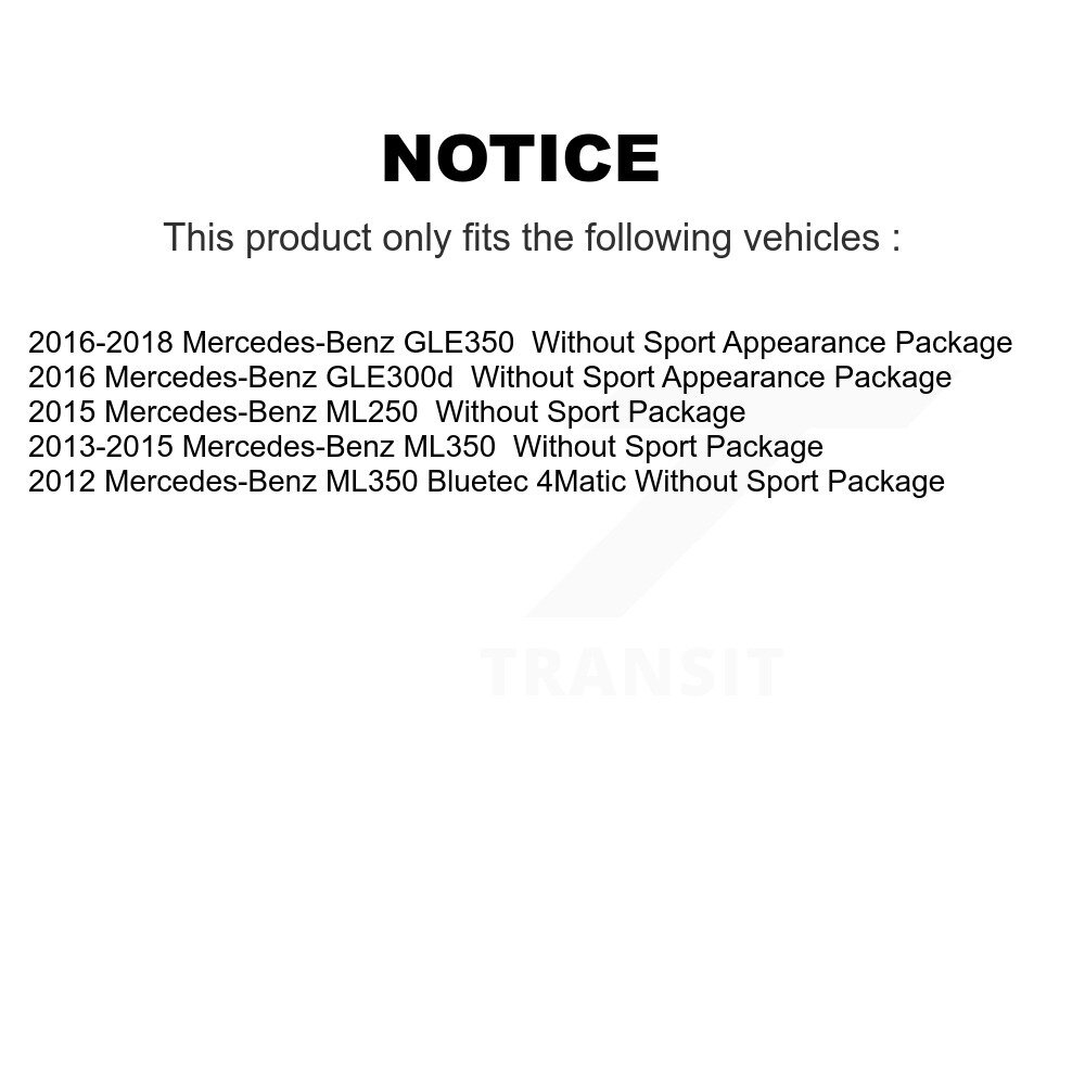 [Front] Rotor de frein à disque avant pour Mercedes-Benz ML350 GLE350 ML250 GLE300d 8-981000