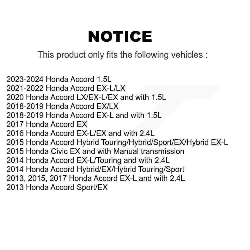 [Front] Rotor de frein à disque avant pour Honda Accord Civic 8-981022